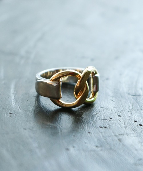 OX JEWELRY（オックスジュエリー）の「Silver Circle Ring（リング・メンズ・シルバー/ゴールド/シルバー×ゴールド・17号/19号/21号/11号/9号/13号）」の3枚目の写真