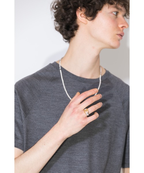 OX JEWELRY（オックスジュエリー）の「Silver Circle Ring（リング・メンズ・シルバー/ゴールド/シルバー×ゴールド・17号/19号/21号/11号/9号/13号）」の5枚目の写真