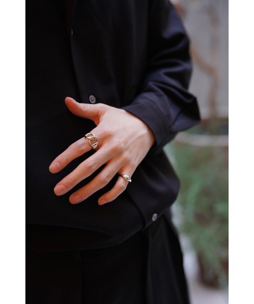 OX JEWELRY（オックスジュエリー）の「Silver Circle Ring（リング・メンズ・シルバー/ゴールド/シルバー×ゴールド・17号/19号/21号/11号/9号/13号）」の15枚目の写真