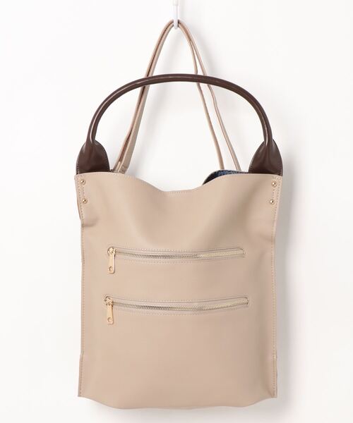 SAC(サック)の「ソフト素材の2WAYショルダーバッグ Happy&Sac(トートバッグ・レディース・ブラック/ベージュ/レッド/ブルー/キャメル・FREE)」の1枚目の写真