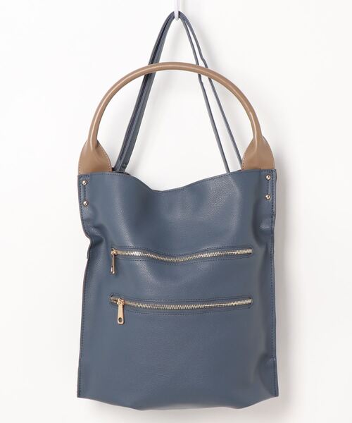 SAC(サック)の「ソフト素材の2WAYショルダーバッグ Happy&Sac(トートバッグ・レディース・ブラック/ベージュ/レッド/ブルー/キャメル・FREE)」の3枚目の写真