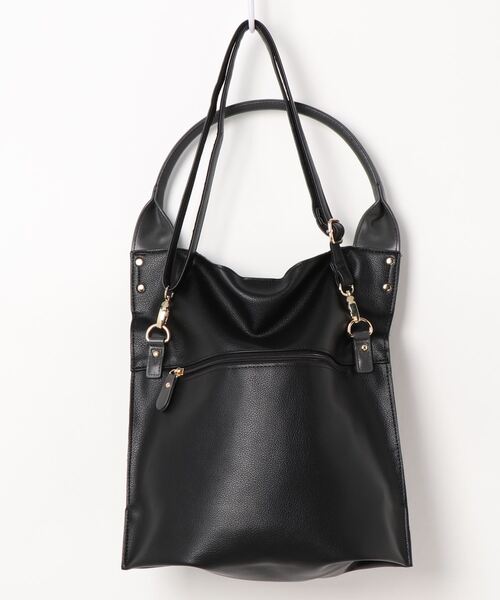 SAC(サック)の「ソフト素材の2WAYショルダーバッグ Happy&Sac(トートバッグ・レディース・ブラック/ベージュ/レッド/ブルー/キャメル・FREE)」の6枚目の写真