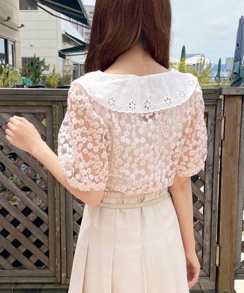 apres jour（アプレジュール）の「刺繍レースブラウス【ZOZOTOWN限定アイテム】（シャツ/ブラウス・レディース・オフホワイト/ピンク/アイボリー・X-LARGE/フリー）」の11枚目の写真