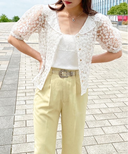 セール】刺繍レースブラウス【ZOZOTOWN限定アイテム】（シャツ