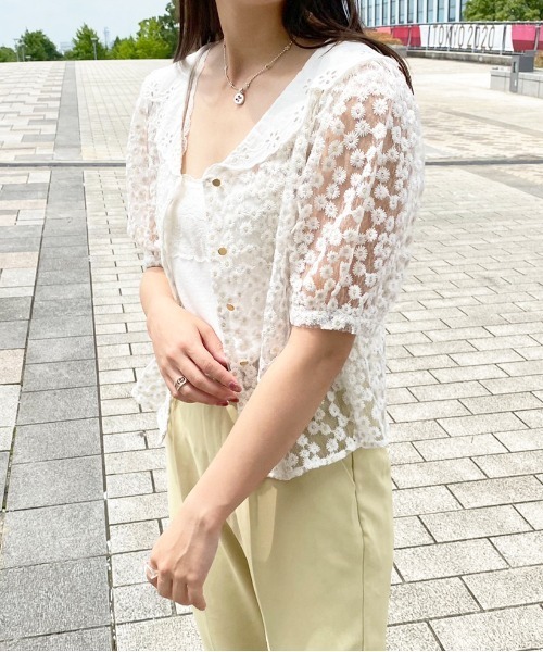 apres jour（アプレジュール）の「刺繍レースブラウス【ZOZOTOWN限定アイテム】（シャツ/ブラウス・レディース・オフホワイト/ピンク/アイボリー・X-LARGE/フリー）」の20枚目の写真