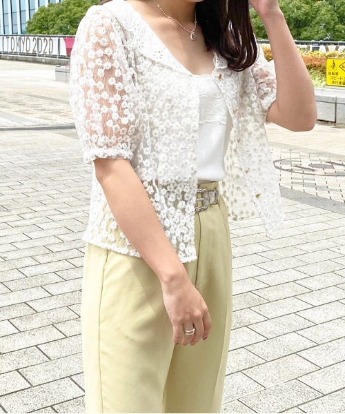 apres jour（アプレジュール）の「刺繍レースブラウス【ZOZOTOWN限定アイテム】（シャツ/ブラウス・レディース・オフホワイト/ピンク/アイボリー・X-LARGE/フリー）」の21枚目の写真