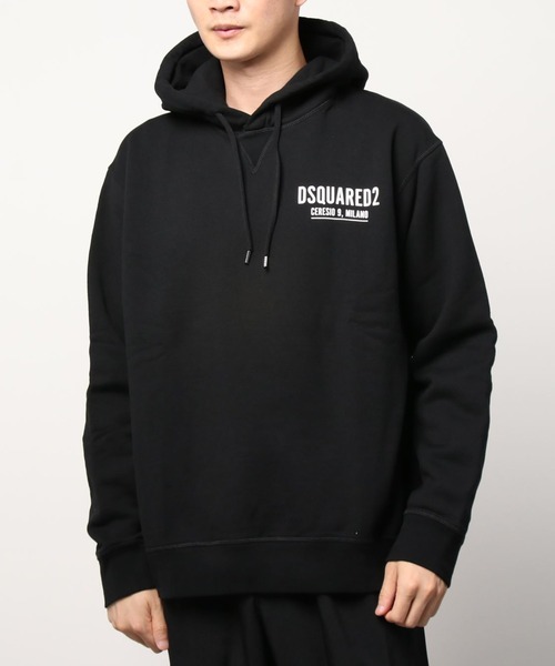 DSQUARED2 ディースクエアード ロゴ パーカー | ブラック