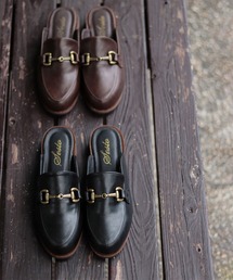 SESTO | ビット付きローファーデザインのスリッパミュールサンダル(スリッポン)