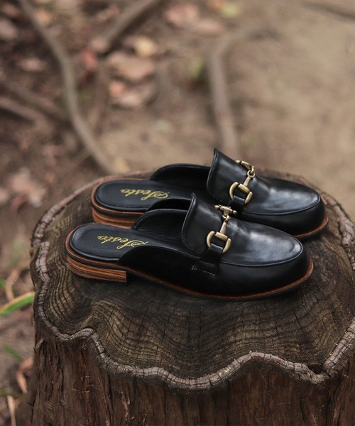 SESTO（セスト）の「ビット付きローファーデザインのスリッパミュールサンダル（スリッポン・レディース・ブラック/ダークブラウン・LL/3L/S/M/L）」の9枚目の写真