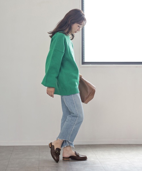 SESTO（セスト）の「ビット付きローファーデザインのスリッパミュールサンダル（スリッポン・レディース・ブラック/ダークブラウン・LL/3L/S/M/L）」の14枚目の写真