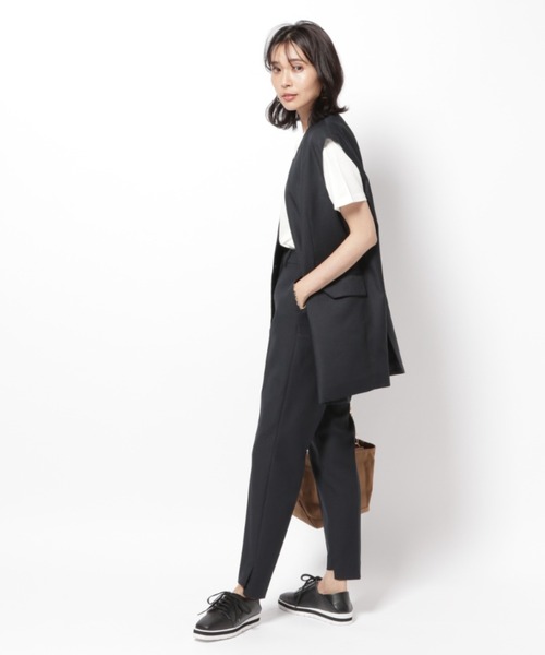 BARNYARDSTORM（バンヤードストーム）の「BARNYARDSTORM / ツイルストレッチベスト（その他トップス・レディース・キャメル/ネイビー・0/1）」の10枚目の写真