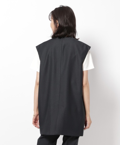 BARNYARDSTORM（バンヤードストーム）の「BARNYARDSTORM / ツイルストレッチベスト（その他トップス・レディース・キャメル/ネイビー・0/1）」の7枚目の写真