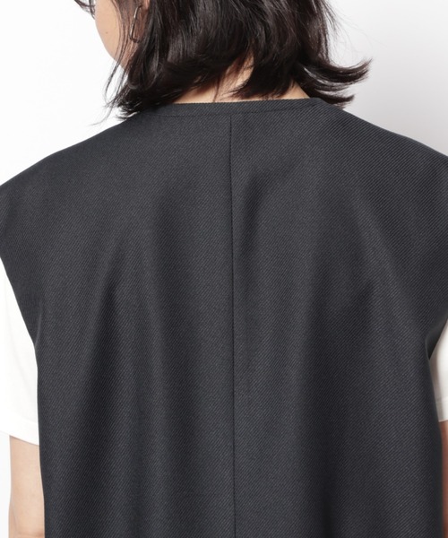 BARNYARDSTORM（バンヤードストーム）の「BARNYARDSTORM / ツイルストレッチベスト（その他トップス・レディース・キャメル/ネイビー・0/1）」の15枚目の写真