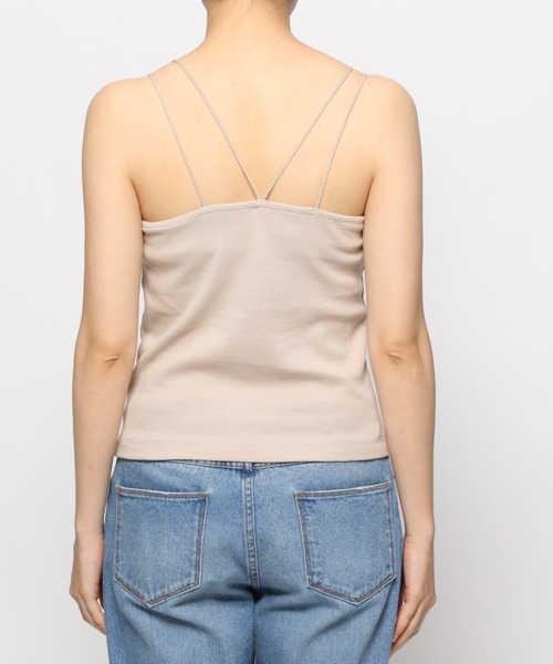 niko and...（ニコアンド）の「カップ付きリブキャミソール（キャミソール・レディース・カーキ/ライトグレー/ブラック/モカ・MEDIUM/SMALL）」の14枚目の写真