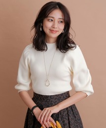 ジャスグリッティー♡ボリュームスリーブニット♡白 JUSGLITTY - ジャスグリッティ☆ボリュームスリーブニットの通販 by