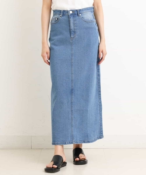 a.v.v(アーヴェヴェ)の「Aラインデニムスカート(デニムスカート・レディース・ブルー/グレー・38/40/36/42/34)」の7枚目の写真