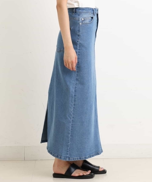 a.v.v(アーヴェヴェ)の「Aラインデニムスカート(デニムスカート・レディース・ブルー/グレー・38/40/36/42/34)」の8枚目の写真