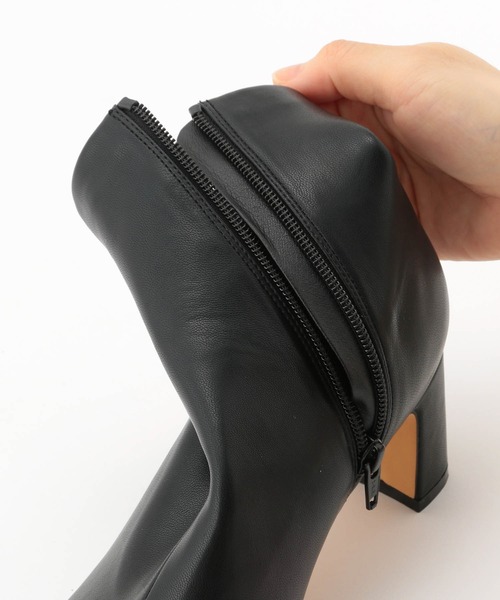 ROPE'(ロペ)の「アーティフィシャルレザーストレッチショートブーツ(ブーツ・レディース・ブラック/カーキ/ベージュ系その他・36/37/36.5/37.5)」の11枚目の写真