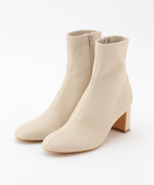 ROPE'(ロペ)の「アーティフィシャルレザーストレッチショートブーツ(ブーツ・レディース・ブラック/カーキ/ベージュ系その他・36/37/36.5/37.5)」の6枚目の写真