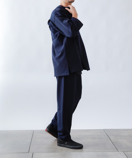 COLONY 2139(コロニートゥーワンスリーナイン)の「ストレッチイージーケアスタンド8分袖シャツ※セットアップ対応(シャツ/ブラウス・メンズ・チャコールグレー/ブラック/ネイビー・MEDIUM/LARGE)」の16枚目の写真