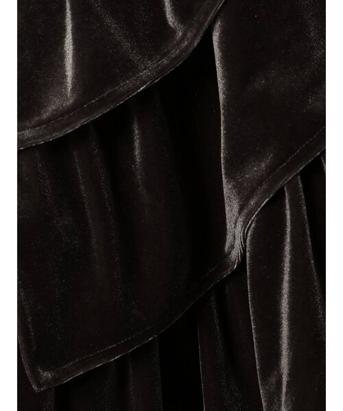 merry jenny（メリージェニー）の「ruffleベロアカーディガン（カーディガン/ボレロ・レディース・アイボリー/ブラック/ブラウン・FREE）」の5枚目の写真