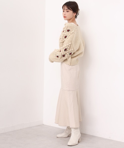 one after another NICE CLAUP（ワンアフターアナザーナイスクラップ）の「【S,Mサイズ展開あり】スタイルアップが叶う。ハイウエストレディマーメイドスカート（スカート・レディース・アイボリー/ブラック/ネイビー/ピンク/ブラウン・SMALL/MEDIUM）」の18枚目の写真