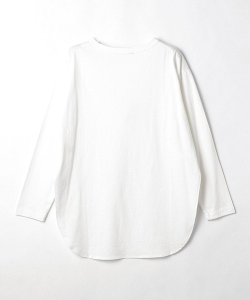 Grand PARK（グランドパーク）の「ラウンドヘム長袖Tシャツ（Tシャツ/カットソー・レディース・ホワイト・FREE）」の10枚目の写真
