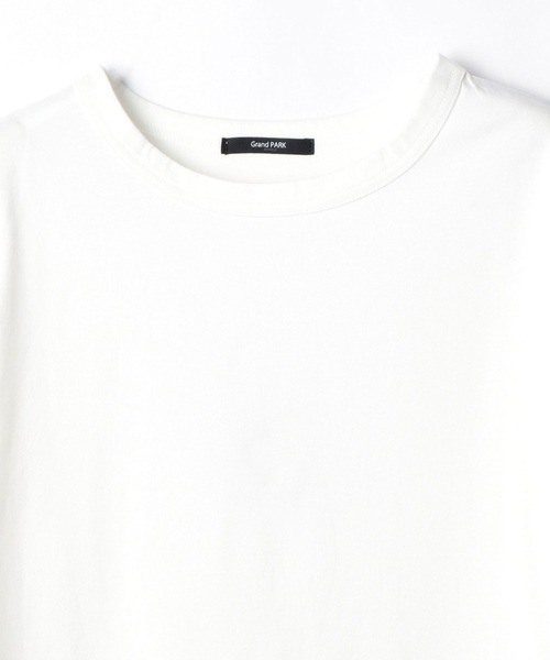 Grand PARK（グランドパーク）の「ラウンドヘム長袖Tシャツ（Tシャツ/カットソー・レディース・ホワイト・FREE）」の9枚目の写真