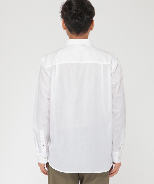 ikka（イッカ）の「オックス切り替えシャツ（シャツ/ブラウス・メンズ・ホワイト/ネイビー・S/M/L/XL）」の15枚目の写真