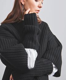 HYKE（ハイク）の「＜HYKE（ハイク）＞リブ フィンガーレス グローブ ■■■（手袋・レディース）」