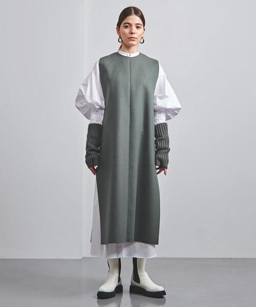 HYKE（ハイク）の「＜HYKE（ハイク）＞リブ フィンガーレス グローブ ■■■（手袋・レディース・オリーブ/ブラック・FREE）」の14枚目の写真
