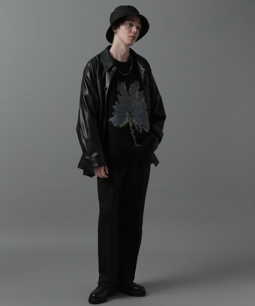 HARE(ハレ)の「BIGフラワーパターンニット(HARE)(ニット/セーター・メンズ・ホワイト系その他/ブラック系その他・SMALL/MEDIUM)」の3枚目の写真