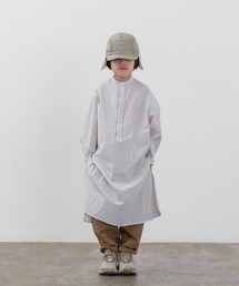 BONbazaar（ボンバザール）の「《キッズ》【MOUN TEN./マウンテン】ストライプロングシャツ（シャツ/ブラウス・キッズ）」