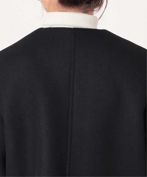 IENA LA BOUCLE(イエナラブークル)の「IENA LA BOUCLE メルトンクルーネックショートW前ブルゾン◆(ノーカラーコート・レディース・グリーン/ブラック・FREE)」の15枚目の写真
