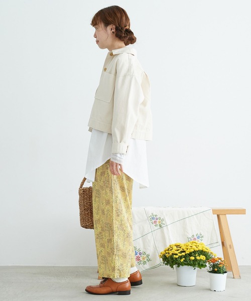 chambre de charme(シャンブルドゥシャーム)の「cdc 菜の花畑ギンガムプリント パンツ(その他パンツ・レディース・イエロー/ブルー・FREE)」の22枚目の写真