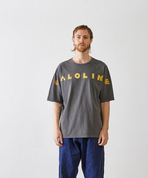 CAL O LINE（キャルオーライン）の「CAL O LINE /キャルオーライン　ALOLIN PRINT T CL221-060（Tシャツ/カットソー・メンズ・ブラック・LARGE/X-LARGE）」の7枚目の写真