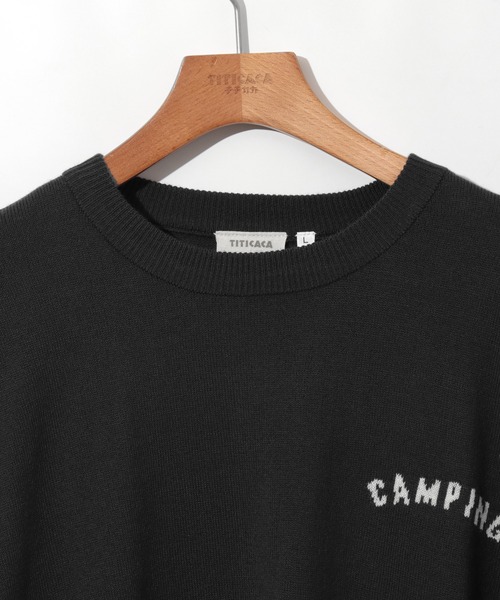 チチカカ(チチカカ)の「【ユニセックス】おじさん&クマニットプルオーバー(ニット/セーター・メンズ・チャコールグレー/カラフル・MEDIUM/LARGE)」の14枚目の写真