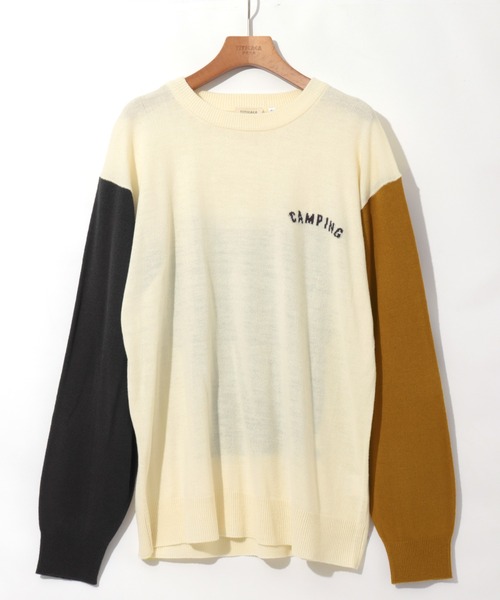 チチカカ(チチカカ)の「【ユニセックス】おじさん&クマニットプルオーバー(ニット/セーター・メンズ・チャコールグレー/カラフル・MEDIUM/LARGE)」の17枚目の写真