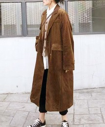 Doula Doula（ドゥーラドゥーラ）の「コーデュロイチェスターコート（ダウンジャケット/コート）」