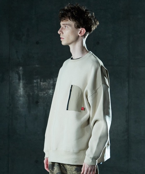 VIRGOwearworks（ヴァルゴウェアワークス）の「LOOSE FIT SWEAT（スウェット・メンズ・グレー/ブラック/ベージュ・2/3/4）」の7枚目の写真