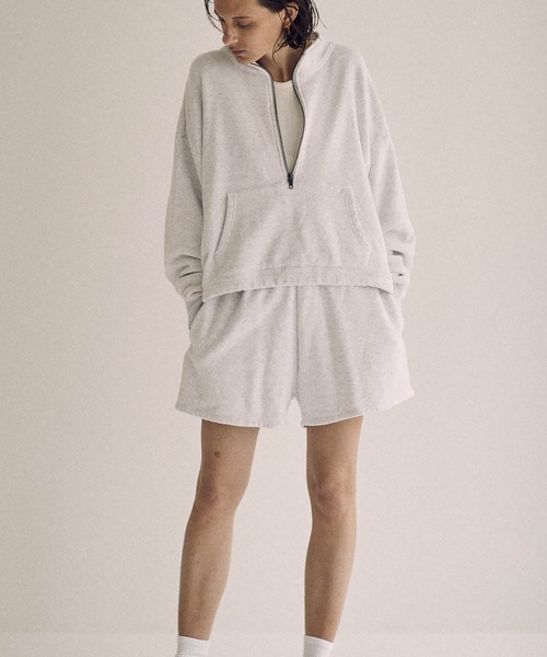 SEA（シー）の「スウェットショーツ（スウェットパンツ・レディース・ライトホワイト/ブラウン/ネイビー系・ONE SIZE）」の2枚目の写真