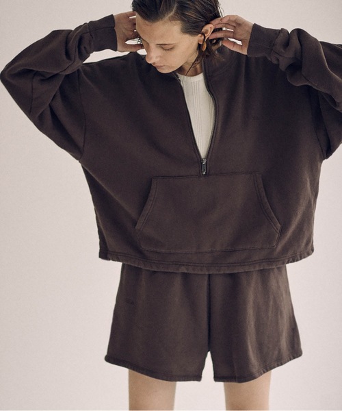 SEA（シー）の「スウェットショーツ（スウェットパンツ・レディース・ライトホワイト/ブラウン/ネイビー系・ONE SIZE）」の3枚目の写真