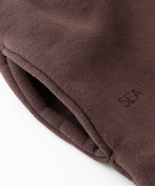 SEA（シー）の「スウェットショーツ（スウェットパンツ・レディース・ライトホワイト/ブラウン/ネイビー系・ONE SIZE）」の4枚目の写真