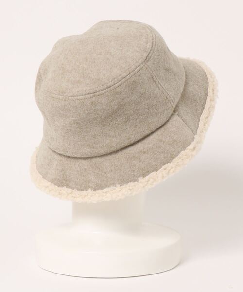 Lugnoncure（ルノンキュール）の「ボアバケットハット（ハット・レディース・ベージュ/ブラウン・ﾌﾘ-）」の3枚目の写真