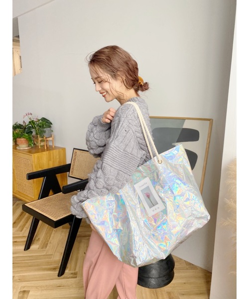 jumelle（ジュメロ）の「POPUPメタリックバッグ（エコバッグ/サブバッグ・レディース・A・FREE）」の4枚目の写真