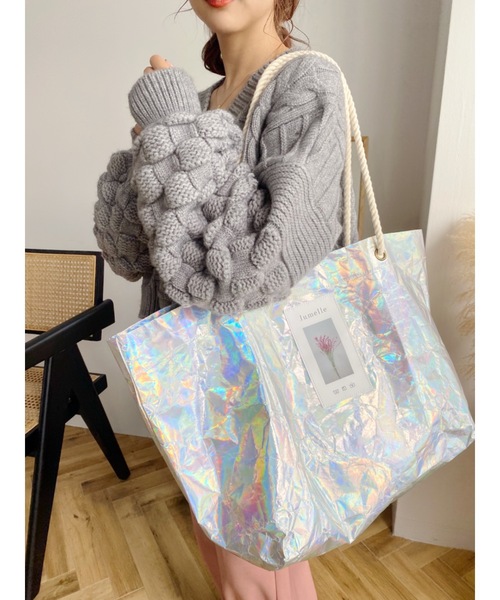 jumelle（ジュメロ）の「POPUPメタリックバッグ（エコバッグ/サブバッグ・レディース・A・FREE）」の2枚目の写真