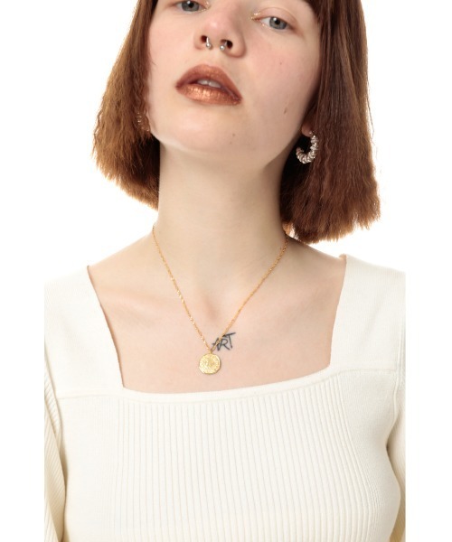 SLY（スライ）の「LIMITED ITEM SILVER925 COIN CHARM NECKLACE ネックレス（ネックレス・レディース・シルバー/ゴールド・FREE）」の19枚目の写真