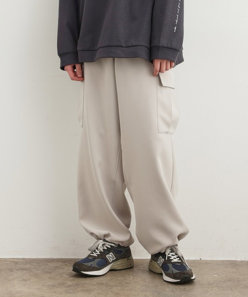 JUNRED（ジュンレッド）の「ドレープミリタリーワイドカーゴパンツ（カーゴパンツ・メンズ・ライトグレー/ベージュ系その他・S/M/L）」の15枚目の写真