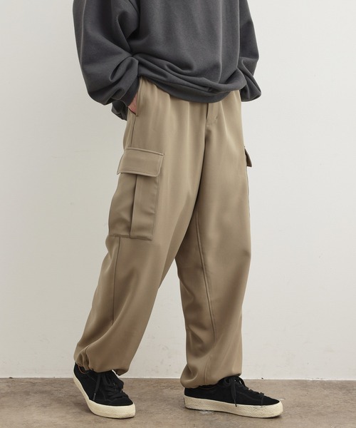 JUNRED（ジュンレッド）の「ドレープミリタリーワイドカーゴパンツ（カーゴパンツ・メンズ・ライトグレー/ベージュ系その他・S/M/L）」の10枚目の写真