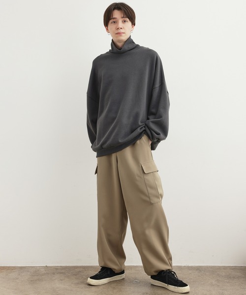 JUNRED（ジュンレッド）の「ドレープミリタリーワイドカーゴパンツ（カーゴパンツ・メンズ・ライトグレー/ベージュ系その他・S/M/L）」の12枚目の写真